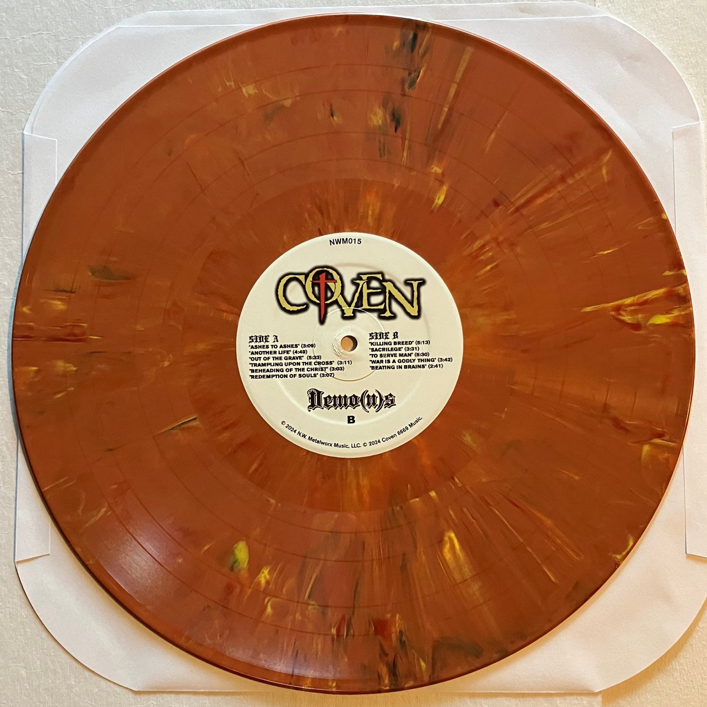 Coven - Demo(n)s - Limited Edition Demos LP - Orange Marble Variant!